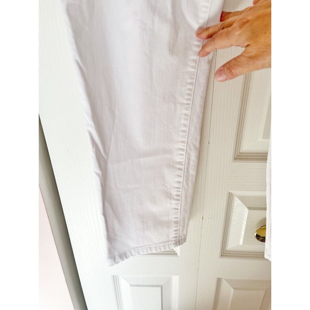 Eileen Fisher Organic Cotton Spandex Denim Stretch High Rise Straight Fit Jean - Picture 9 of 14